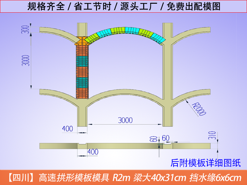 四川高速拱形骨架定型模板，快速施工，高效便捷